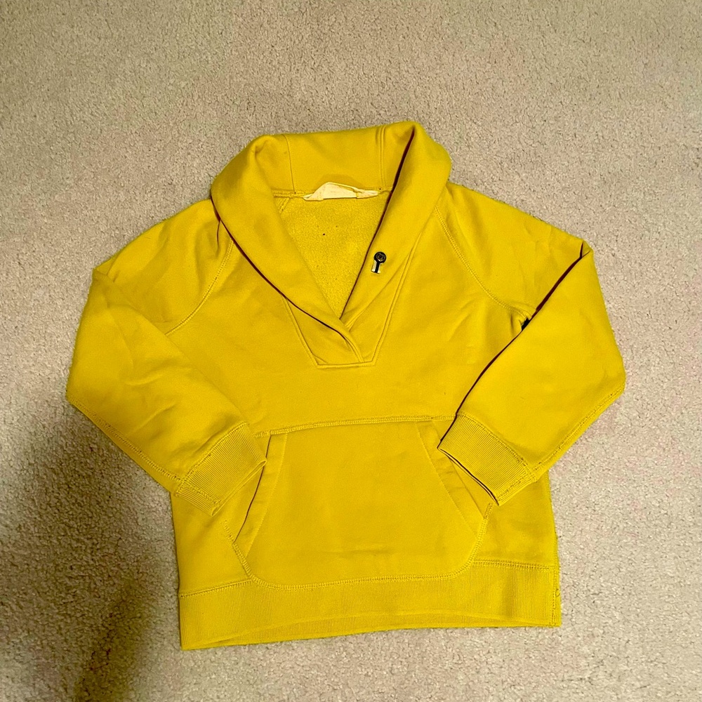 J. Crew 3/4 sleeve mustard yellow sweatshirt